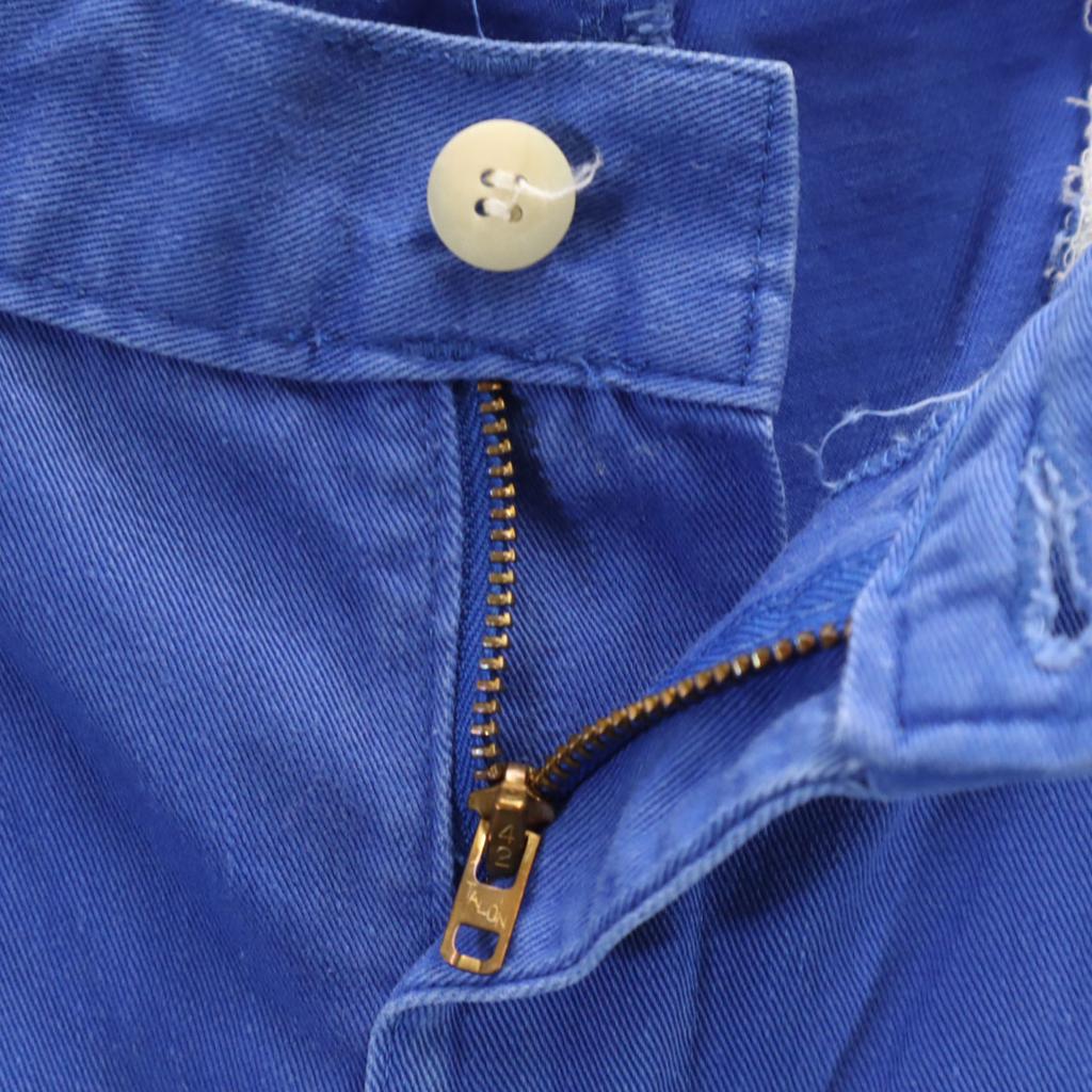 Polo by Ralph Lauren 80s Vintage 42 Talon Made In USA Tack Pants W29 Blue Men's Used