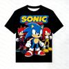 Men T Shirt Women Tee Boys Girls Top Adults Children Parent Child quick dry kid Tshirts Sonic The Hedgehog 3D Print Outfit New