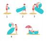 Mattress L 140Cm For The Beach Sun Chair Without Inflating