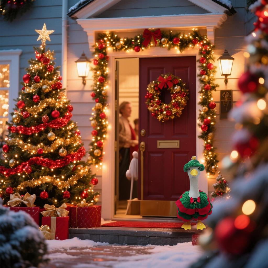 Vánoční večírek Veranda Kostým Sada Oblečení pro Mazlíčky Sváteční Dekorace