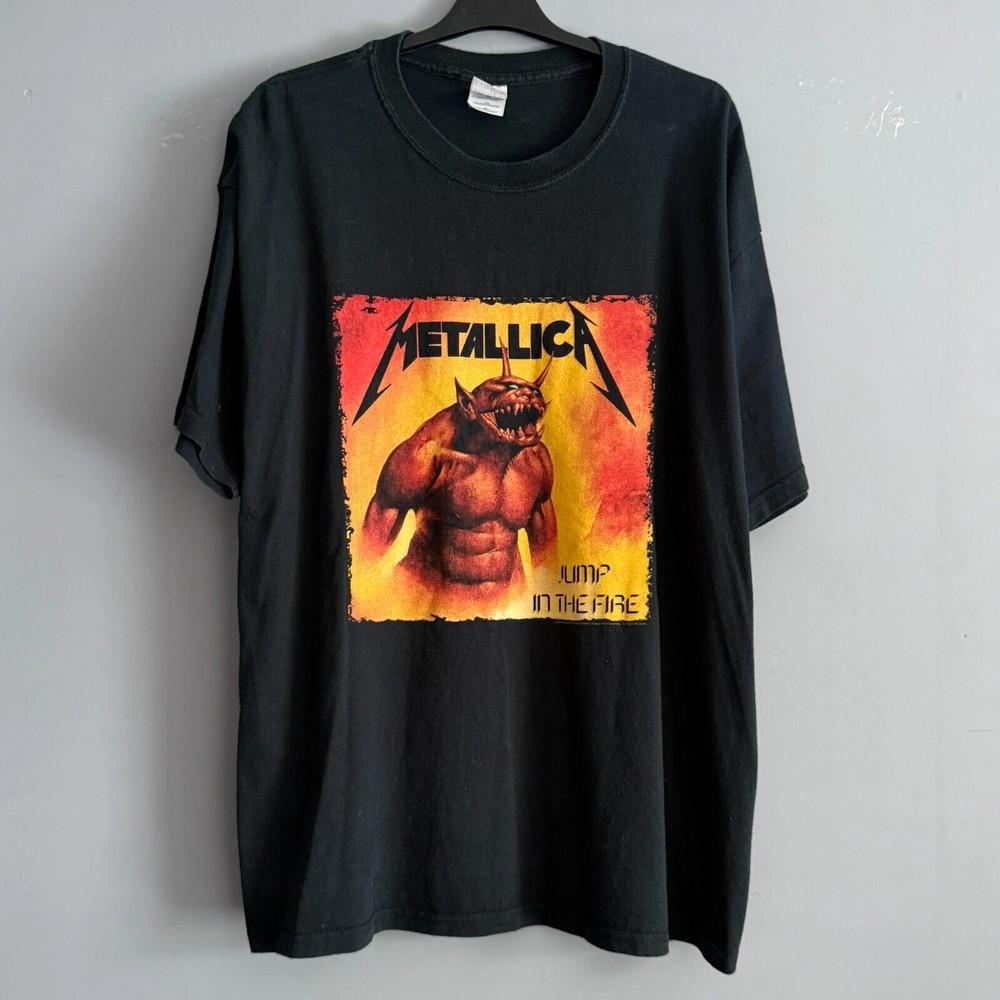 

Metallica Jump in the Fire 00-ті Повтор Унісекс S-4XL Унісекс Футболка XXXL