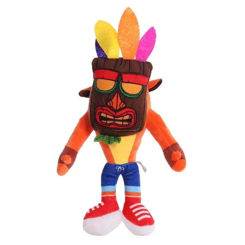 Jucării de pluș Crash Bandicoot Jucării umplute Seria Crazy Trilogy Figurine Anime Păpuși Kawaii Cadouri de Crăciun pentru copii Decor
