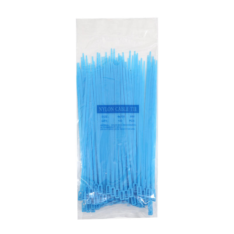 100 Pieces/Pack 4x200mm Cable Tie Can Be Released Fixed Bound Disassembled Slip Fastening Loops Nylon Tie