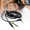 Replacement Auditory Cable for EAH DJ1200 Headphones Featuring Adjustable Spring Designing and 3.5mm 6.35mm Plugs