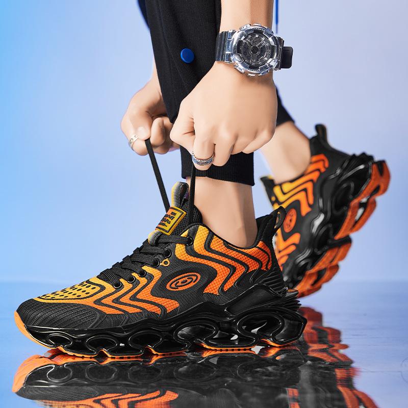Trendige vielseitige Herren-Laufschuhe in Übergröße, leicht, rutschfest, verschleißfest, Sportschuhe, Outdoor-Mode, Blade-Tide-Schuhe