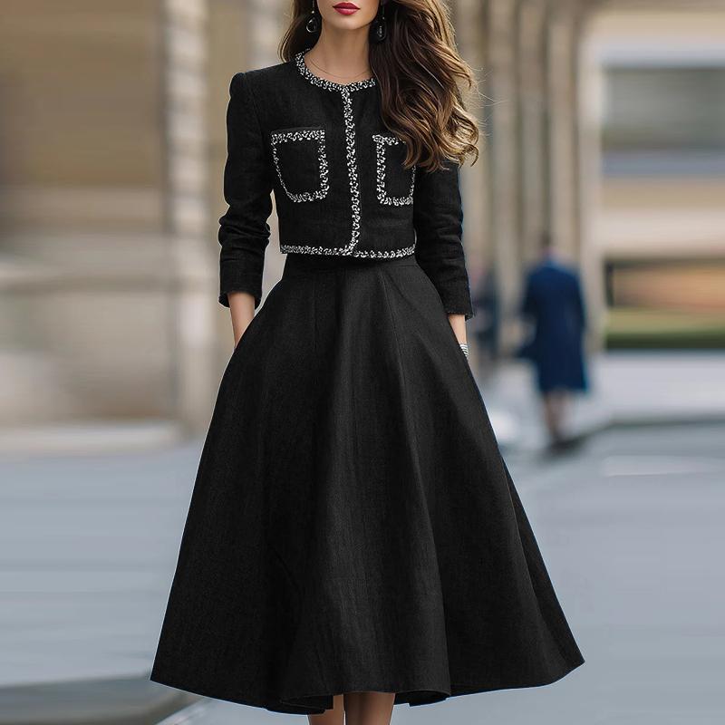 ZANZEA Women Casual Long Sleeve Blouse and Long Skirts Elegant Two Piece Suit Sets
