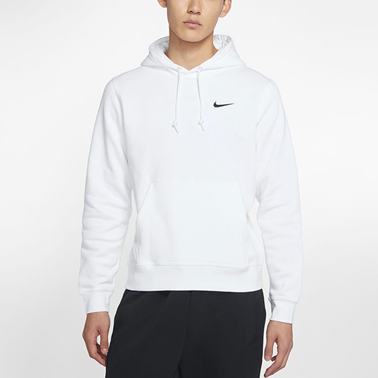 Nike Sweatshirts Men's White Hooded Moderate Regular 916271-100