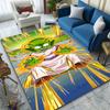 "Green Warrior Power-Up Design Rug" Patterned Carpet, Suitable As a Non Slip Play Mat for the Living Room and Bedroom Sofa
