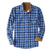 Mens Button Down Shirt Casual Flannel Plaid Slim Fit Long Sleeve Spread Collar Lightweight Tops