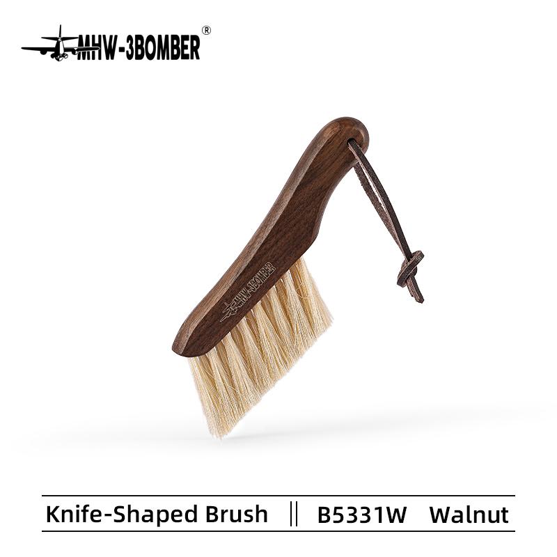 MHW-3BOMBER Coffee Grinde Machine Cleaning Brush Vintage Solid Wood Brush Professional Home Barista Clean Tool Cafe Accessories