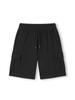 TOPBOY Comfort Essentials Cargo Half Long Elastic Sweatpants Black