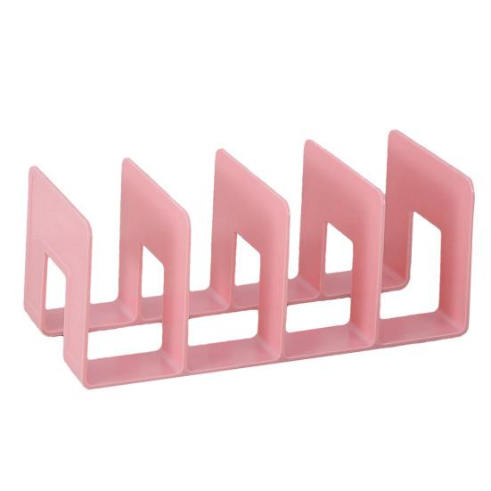 File Organizer for Desk 4 Compartments Large Magazine Manager Document Holder Thickened Bookshelf for Office Home