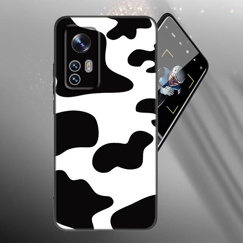 Black And White Dalmatian Cow Zebra Texture Case For Xiaomi Mi 10T 11i 11T Note 10 11 Lite NE POCO F3 M3 X3 GT NFC M4 X4 Pro 5G