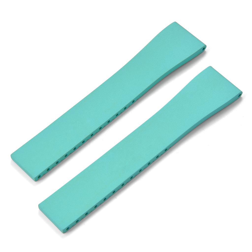 New Fluoro Rubber Watch Band CTS FKM Strap 16 18 19 20 21 22mm Cut to Size Fast Release Adjustable Universal Rose Gold Buckle