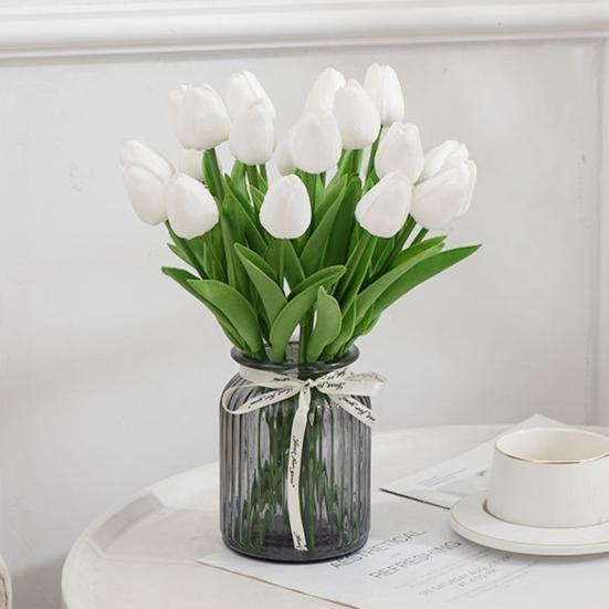 Modern Artificial Tulip Not Wither Fine Texture Scene Setting Supplies