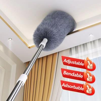 Adjustable & Bendable Microfiber Duster - Washable, Reusable Cleaning Tool for High Ceilings, Furniture, and Cars, Dusters for Cleaning