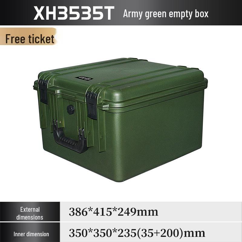 Xihua IP67 Waterproof ROHS Certified Thickened Plastic Toolbox - 35x35 Square Moisture-Proof Instrument Case