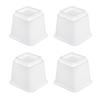 4 Pieces Furniture Riser with Flared Base Floor Protecting Sofa Elevators Stable Bed for