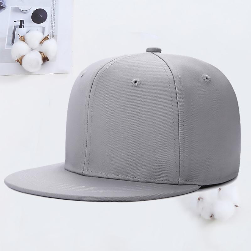 Hip Hop Flat Rim Hat Embroidery Summer Travel Shade Street Dance Flat Rim Hat Men