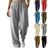 Women's High Waist Curved Wide Leg Pants Loose Flowy Casual Trousers for Daily Wear