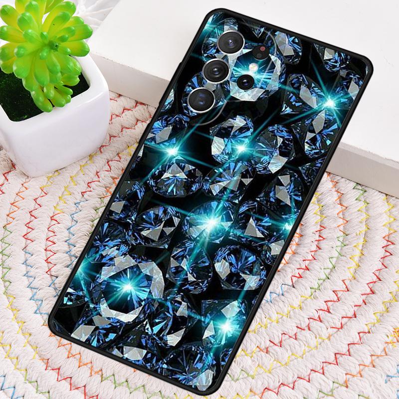 Diamond Crystal Pattern Phone Case for Samsung Galaxy Note 10 Pro S26 Ultra S23 S24 FE S25 S21 S22 PLUS Shockproof Cove