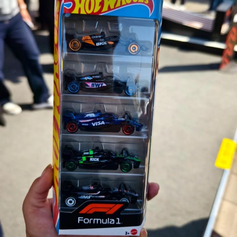 New Hot Wheel 1:64 Alloy Sports Car, Red Bull F1 Racing Car, Five Pack, Five Pack, Mclaren Simulation Toy Car Model Gift Toys
