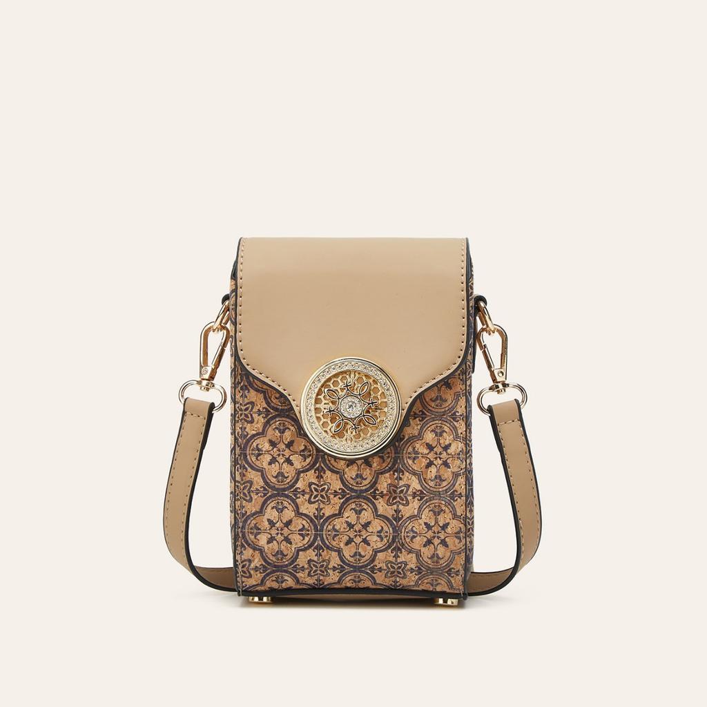 New ethnic style cork bark mobile phone bag shoulder messenger bag time running bag