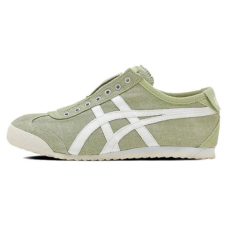 Onitsuka Tiger Mexico 66 Shock Absorbing Non-Slip Durable Low-Top Casual Shoes Unisex sneaker Green White D608N-7301