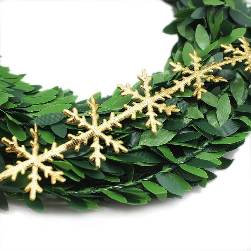 Creative Christmas Ribbon Lace Trims Golden Silver for Wedding Party Decorat X3UC
