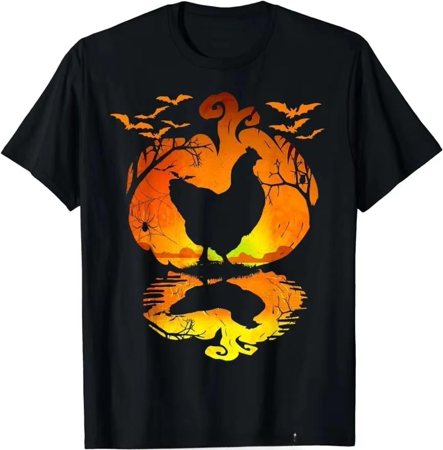 Farm Poultry Chicken Dandelion Flower Farm Animal Graphic Tshirt Unisex Hip Hop Tee Casual Fitness Daily Fashion Tops