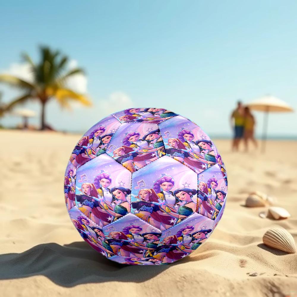 K Print Size 5 Soccer Ball, Standard Match Football for Sports Game and Team Practice, Ideal Gift for Soccer Fans