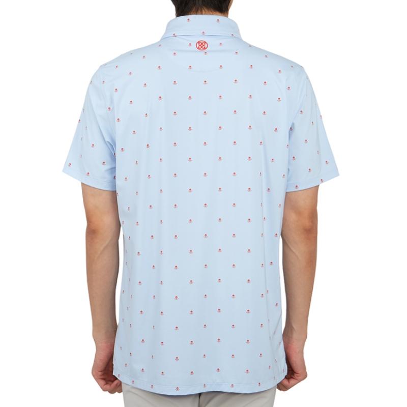 Galleria G Fore Golf Wear Men S Collar ShorT Sleeve T ShirT G4mS23k361a Sky