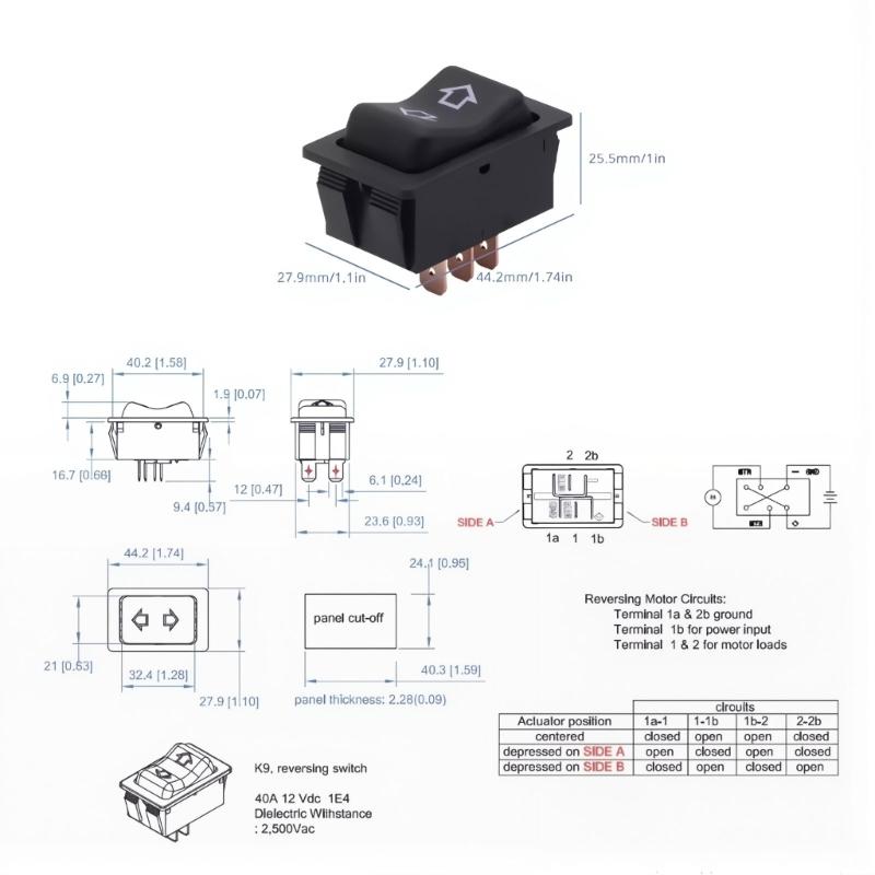 Quick Install Rocker Lift Switches For Recreational Vehicles Slide In Slide Out Function Universal Compatibility