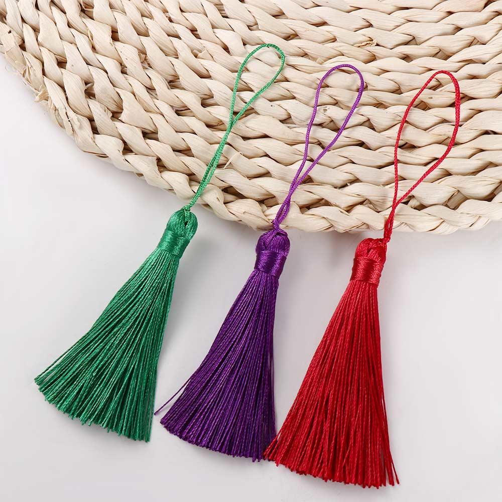 Handmade Key Chain Tassel Trim Accessories Tassel Fringe Silk Tassel Pendant Tassel Hanging Rope