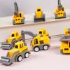 10Pc Cute Mini Engineering Vehicle Excavator Pull Back Car Toys for Kids Construction Theme Birthday Party Favors Pinata Fillers