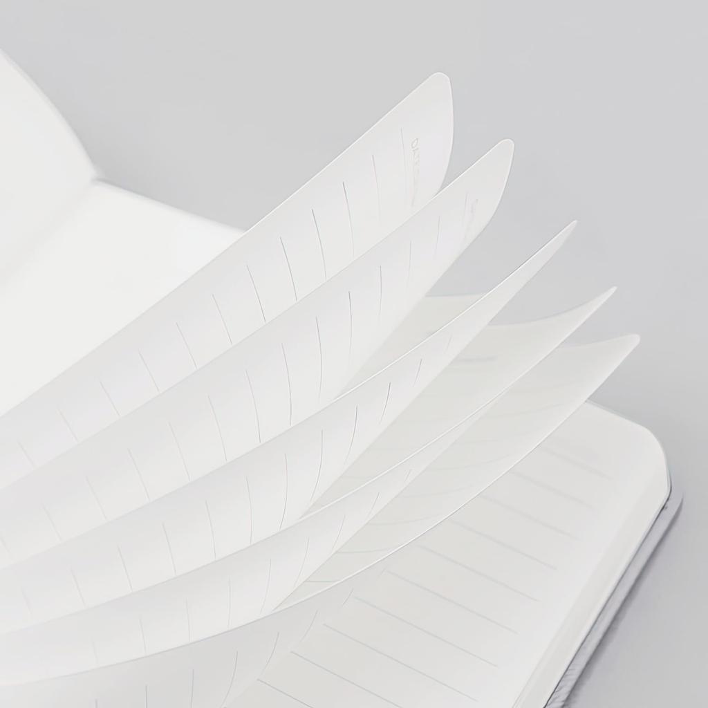 PAPERIDEAS A5 Hardcover Notebook with Elastic Band (Horizontal Lined, Red)