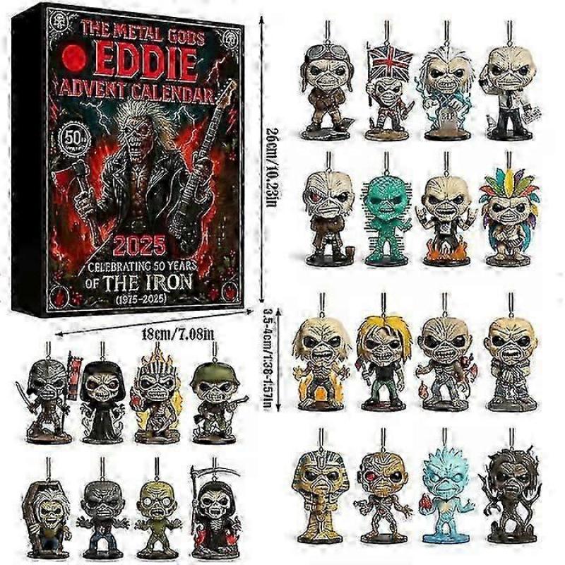 Eddie Julekalender 24 Dager Jul Band Anheng Nedtellingskalender Musikktema Høytidsdekor