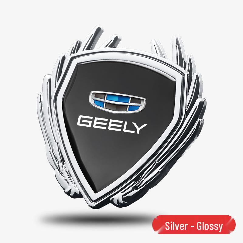Metal Badge Side Window Logo Sticker for Geely 4th Gen Emgrand GS/GL/Binyue L Car