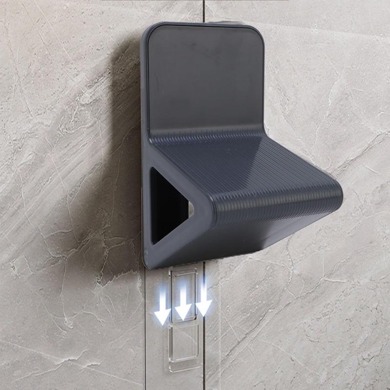 Sgabello Gradino Impermeabile per Doccia con Base Antiscivolo Materiali Robusti in ABS per la Sicurezza del Bagno