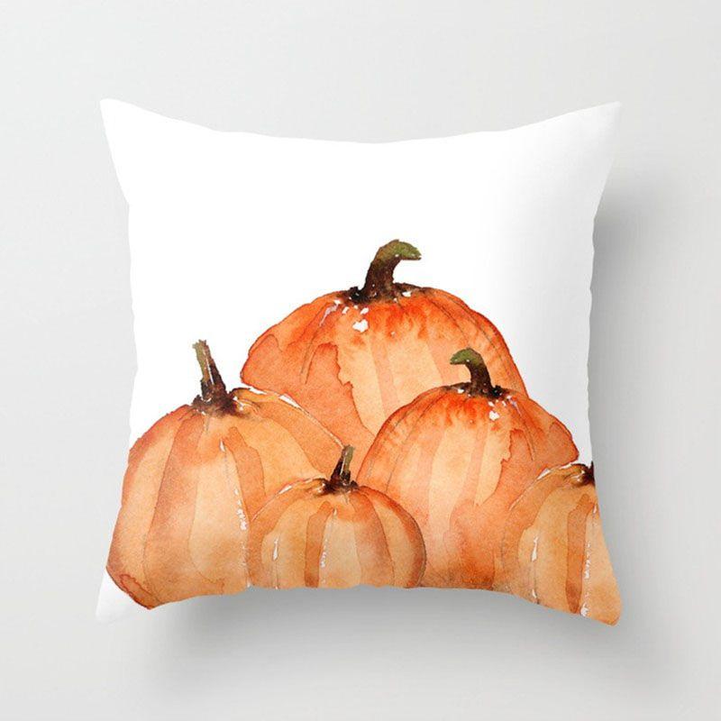 Beautiful Festival Decoration Pumpkin Pillow Cover With Invisible Zipper
