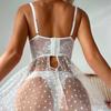 European & American Sexy Transparent Mesh Lingerie Set
