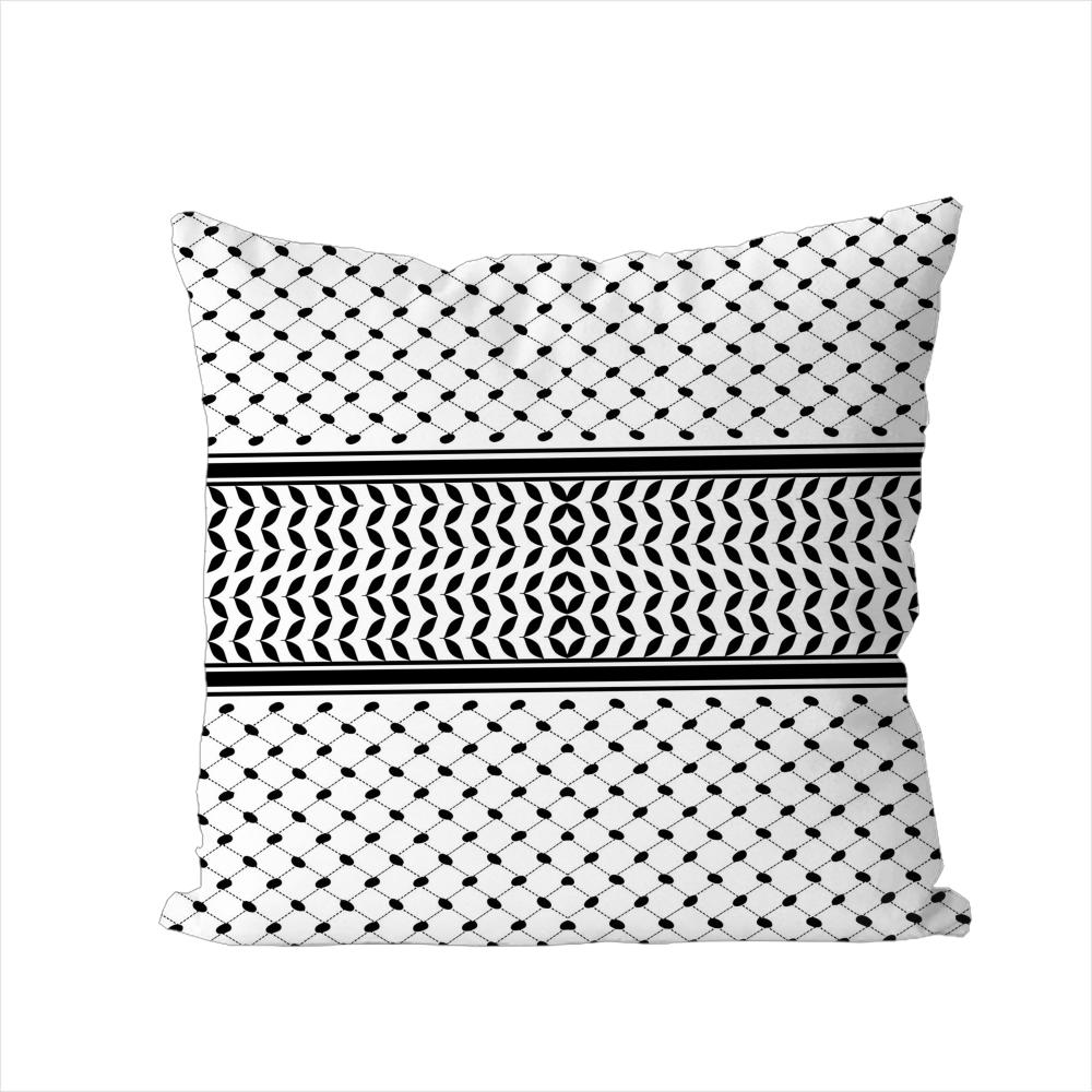 Arabic Keffiyeh Pillow Case For Car Sofa Decorative Home Doublesided Print Plush Square Throw Pillow Cushion Cover