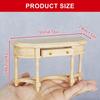 1/12 Miniature Dollhouses Table with Openable Drawer for Realistic Scene Display Decors and Children Imaginative Play