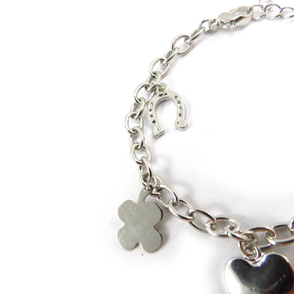 Les Trésors De Lily [J6343] - Brățară de creație 'Coregrafia Fericirii' argintie