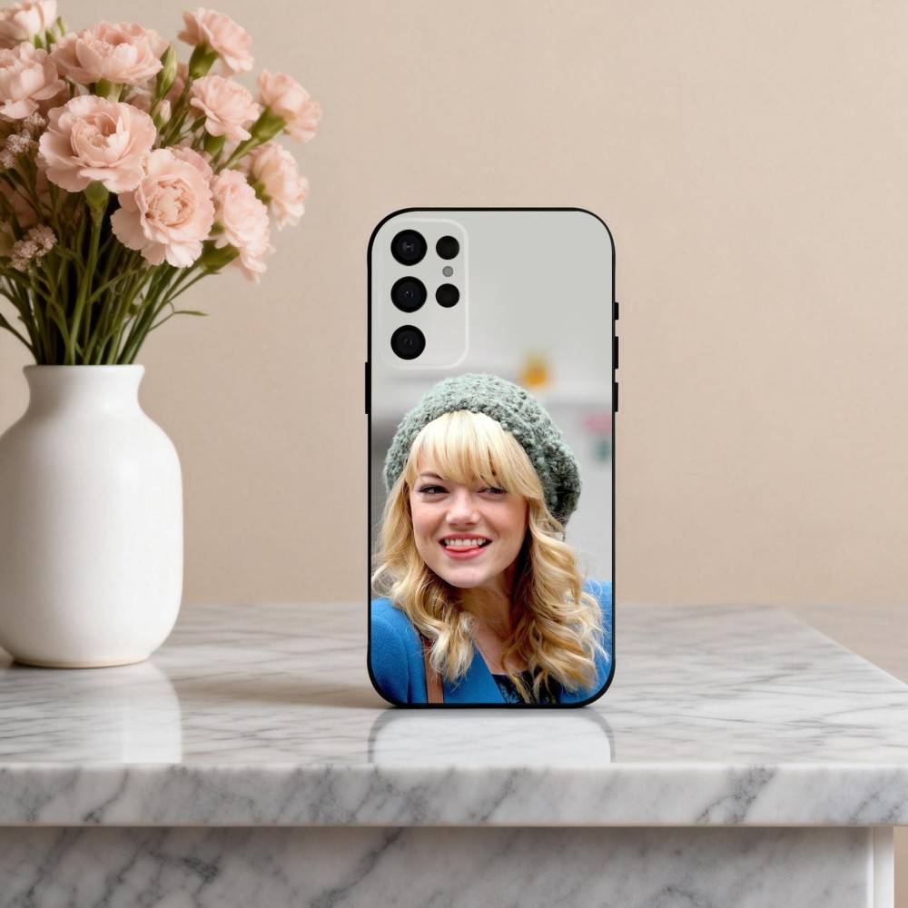 

Мощная актриса Э-Эмма С-Стоун Чехол для телефона Samsung S25, S24, S21, S22, S23, S30, Ultra, S20, Plus, Другие Мягкая черная крышка Samsung S21fe