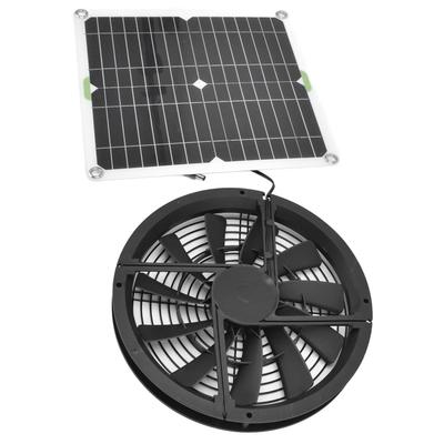 100W Solar-Abluftventilator mit Solarpanel für Luftzirkulation, Energiesparen und Verwendung in Tierhäusern, Garagen und Autos