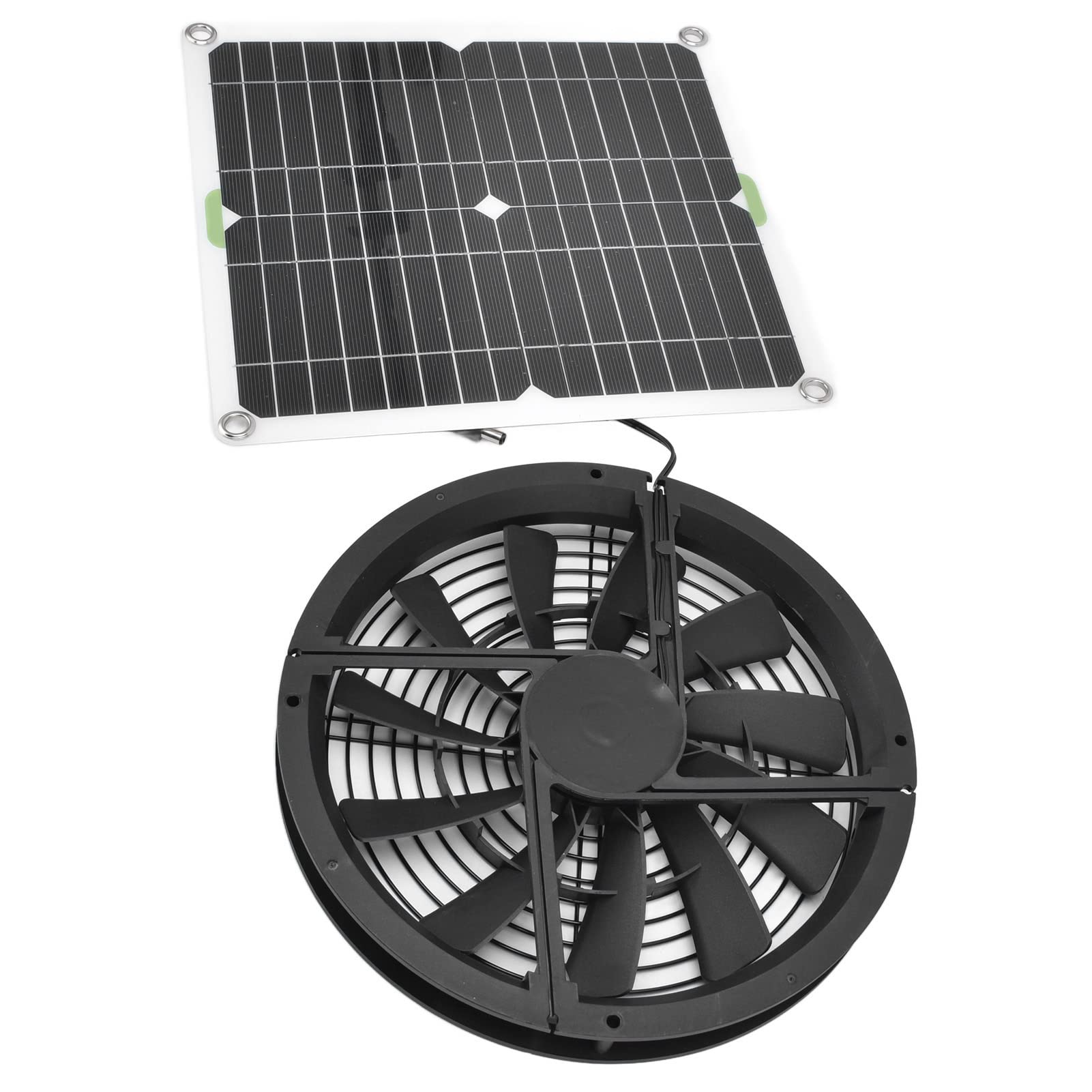 

100W Solar Exhaust Fan with Solar Panel for Air Circulation, Energy Saving, and Use in Pet Houses, Garages, and Cars