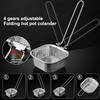 Pasta Basket Blanching Stainless Steel Fry Basket, Spaghetti Strainer, Noodles Strainer For Picking Ramen, Cooking Dumplings 1Pc