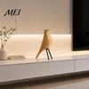 Compact Decorative Piece Nordic Style Bird Desktop Decor, Medieval Table Minimalist Streamlined Design Statue for Home Office Bookshelf Mantelpiece
