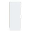 White Sideboard with Drawers 66 x 34.5 x 87 cm Engineered Wood
